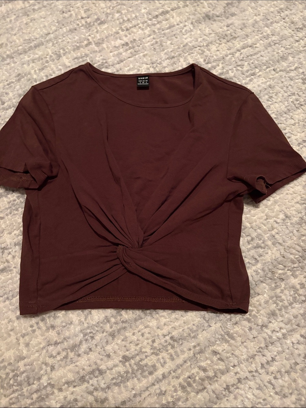 NWOT SHEIN brown crop top